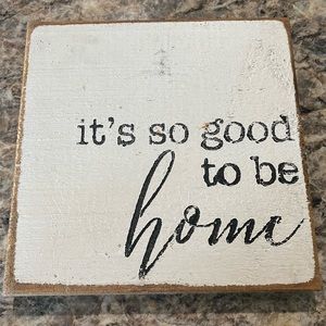 Wooden home décor plaque